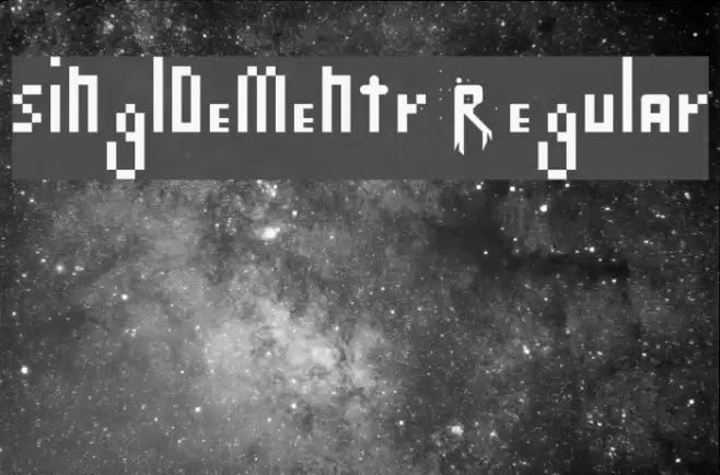 singlDementr Regular Font examples