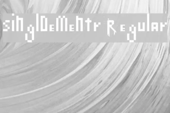 singlDementr Regular Font examples