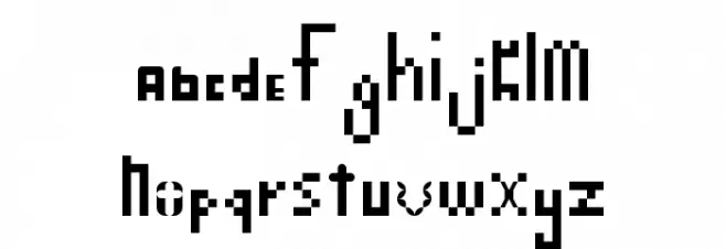 singlDementr Regular 字体 小写