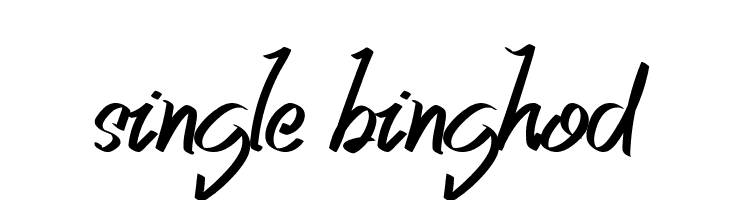 single binghod  Frei Schriftart Herunterladen