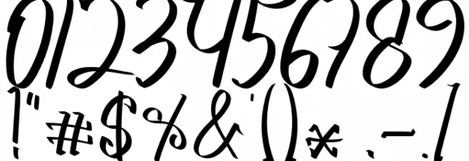 single binghod Font OTHER CHARS