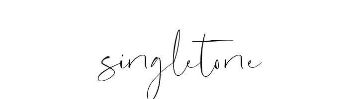 singletone  Fuentes Gratis Descargar