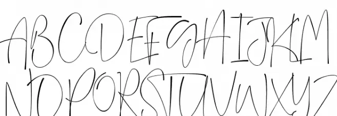 singletone Font Litere mari