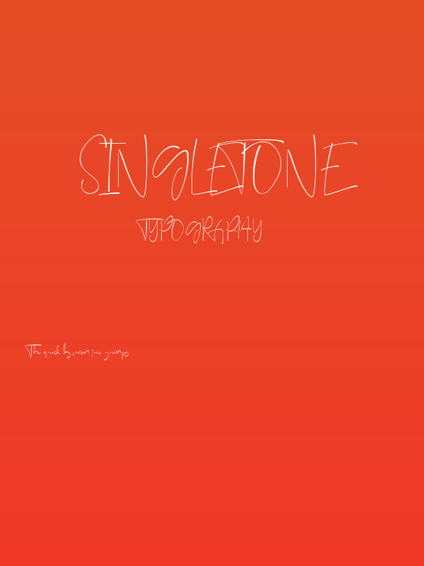 singletone Poster
