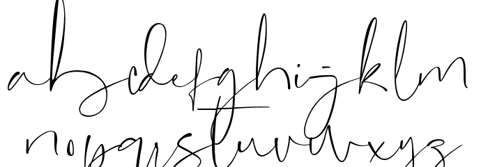 singletone Font LOWERCASE