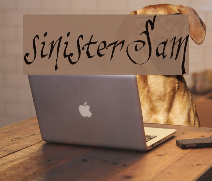 sinisterSam Font examples