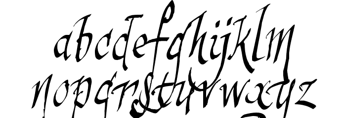 sinisterSam Font LOWERCASE