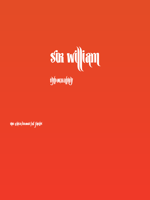 sir william Poster