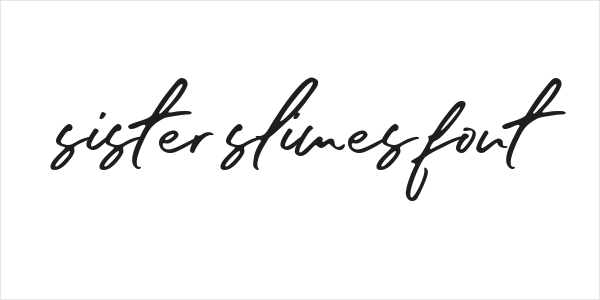 sister slimes font Logo