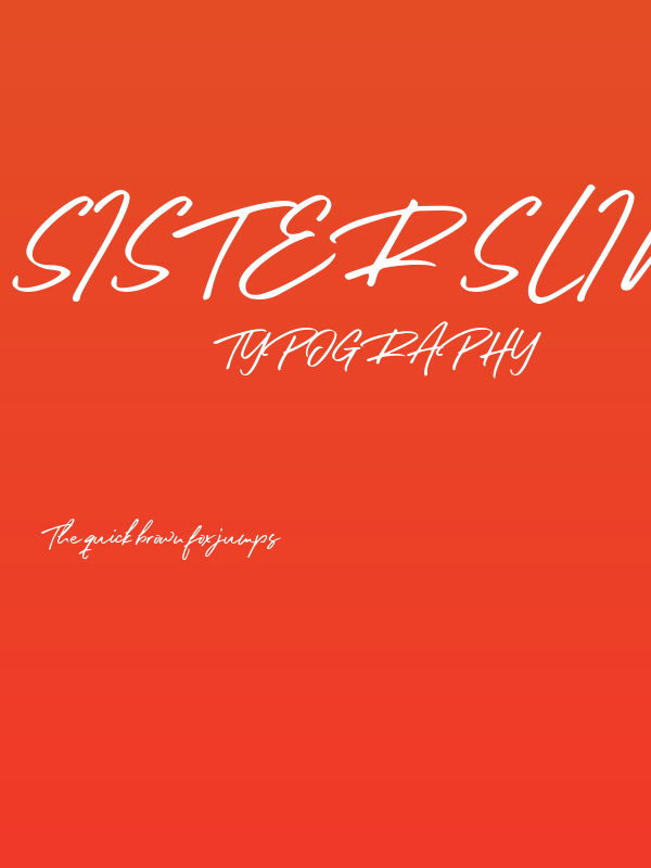 sister slimes font Poster