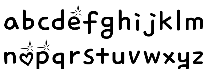 SJLoveLove Font LOWERCASE