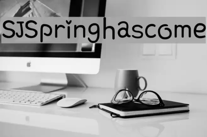 SJSpringhascome Font examples