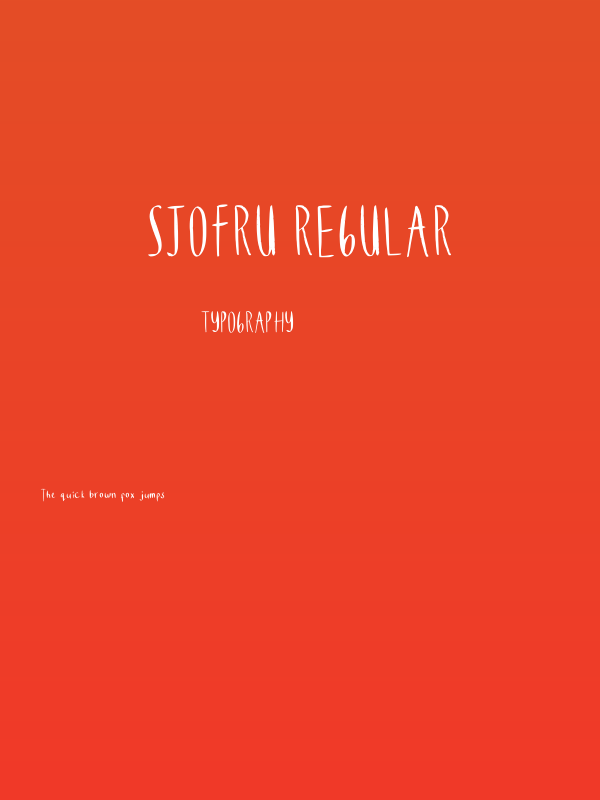 Sjofru Regular Poster