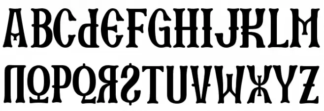 SKARTANICK Font Litere mari