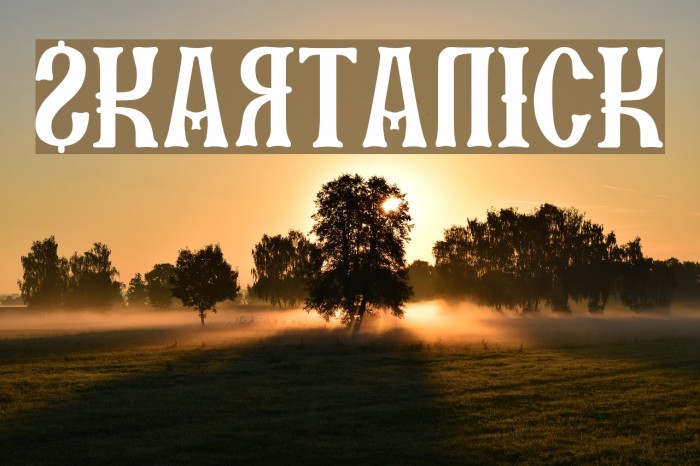 SKARTANICK Font examples