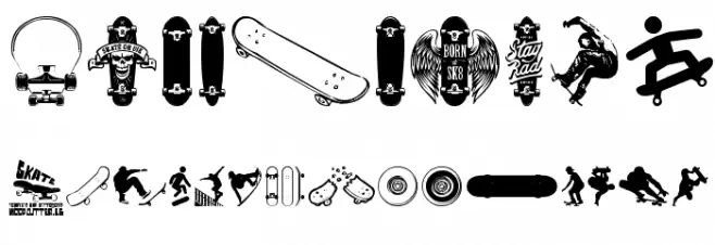 SKATE Font OTHER CHARS