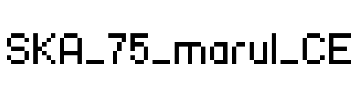 SKA_75_marul_CE Font