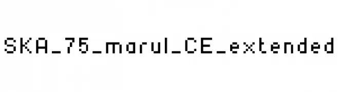 SKA_75_marul_CE_extended  font caratteri gratis