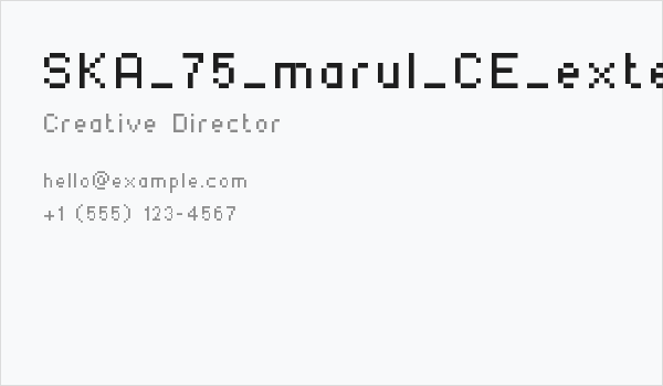 SKA_75_marul_CE_extended Business Card
