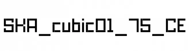 SKA_cubic01_75_CE  font caratteri gratis