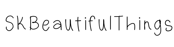 SKBeautifulThings  免费字体下载