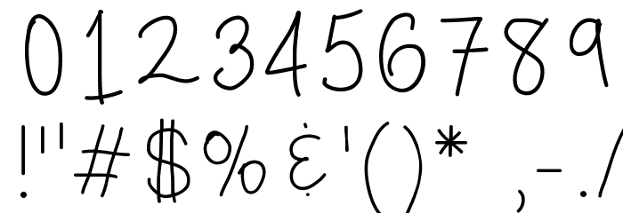 SKBeautifulThings Font OTHER CHARS