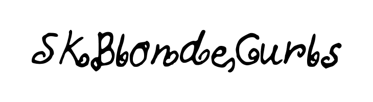 SKBlondeCurls Font
