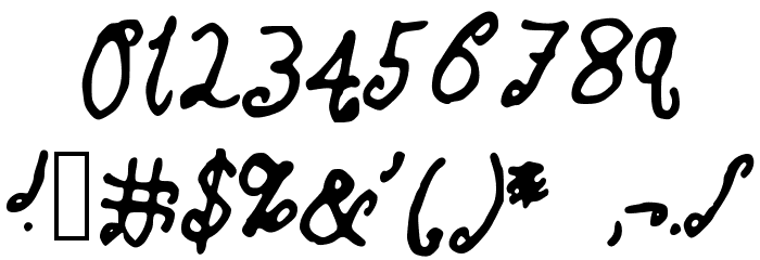 SKBlondeCurls Font OTHER CHARS