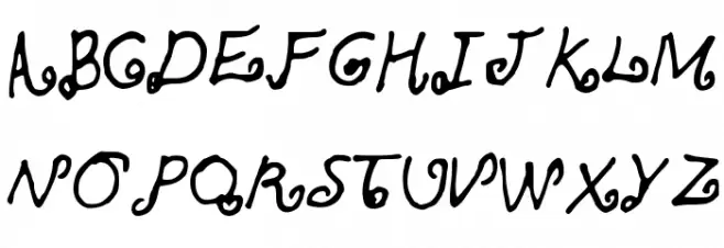 SKBlondeCurls フォント 大文字