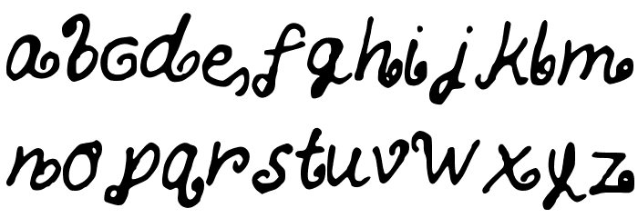 SKBlondeCurls Font LOWERCASE
