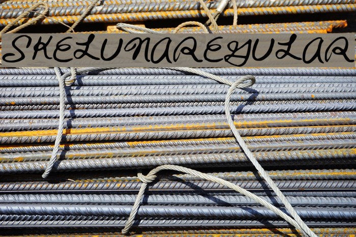 SKELUNA-Regular Font examples