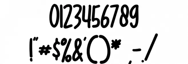 SKETCHYRegular Font OTHER CHARS