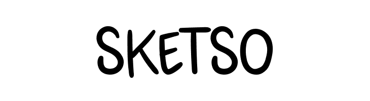 SKETSO  フリーフォントのダウンロード