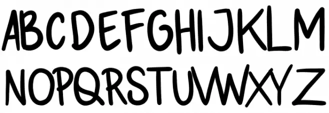 SKETSO Schriftart Groß