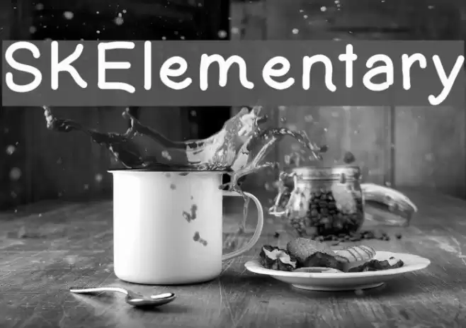 SKElementary Font examples