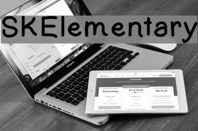 SKElementary Font examples