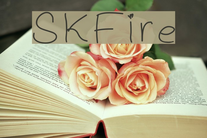 SKFire Font examples