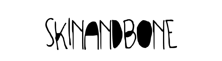 SKINANDBONE  font caratteri gratis