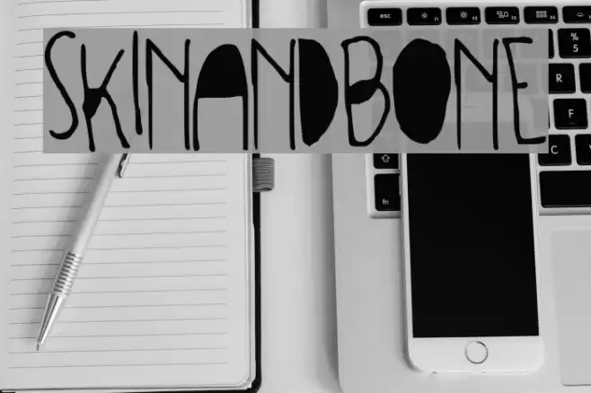 SKINANDBONE Font examples