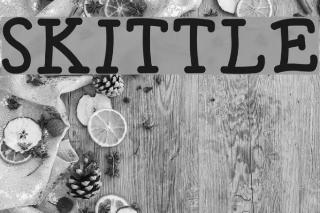 SKITTLE Font examples