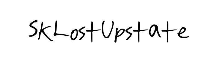 SKLostUpstate  Frei Schriftart Herunterladen