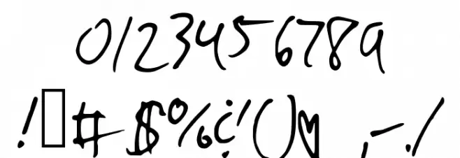 SKLostUpstate Font OTHER CHARS