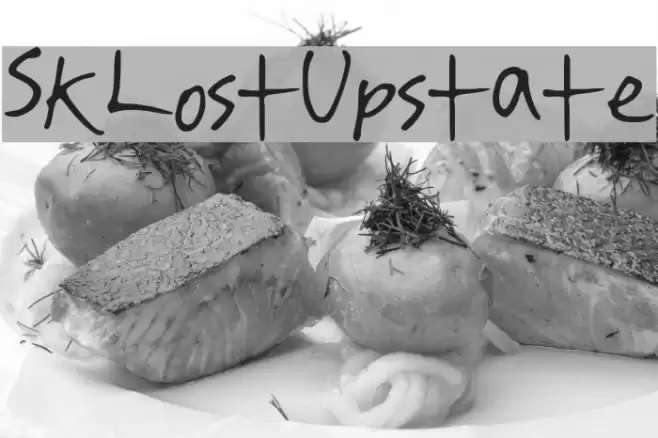 SKLostUpstate Font examples