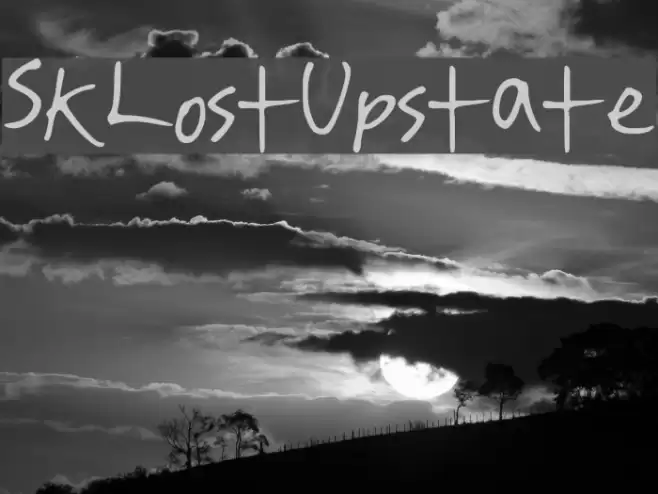 SKLostUpstate Font examples