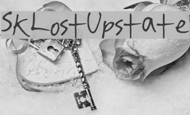 SKLostUpstate Font examples