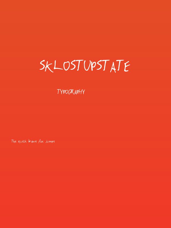 SKLostUpstate Poster