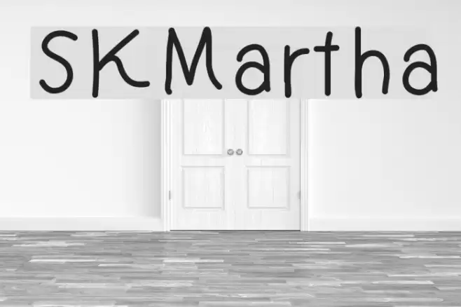 SKMartha Font examples