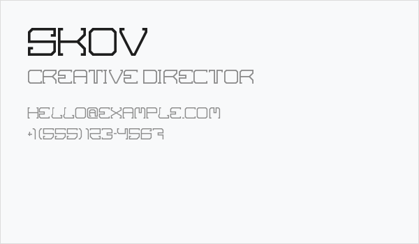 SKOV Business Card