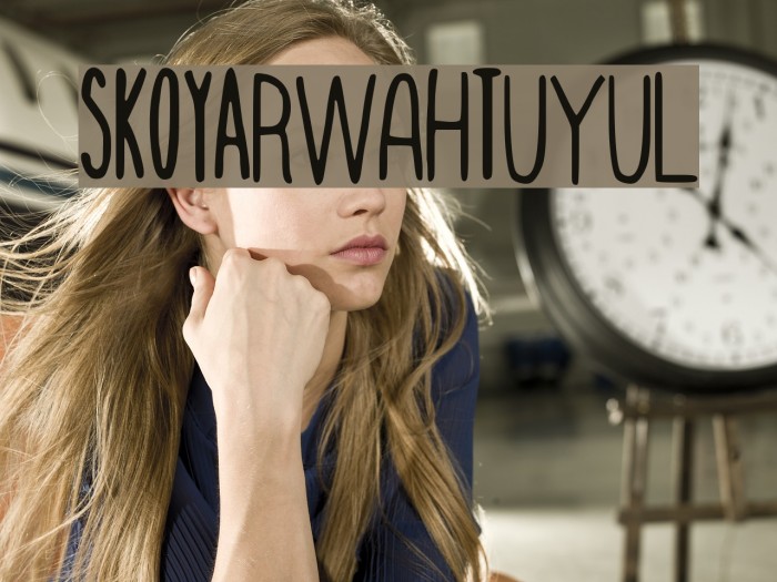 SKOYArwahTuyul Font examples