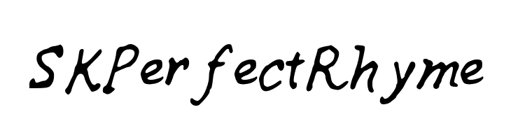 SKPerfectRhyme  Descarca Fonturi Gratis